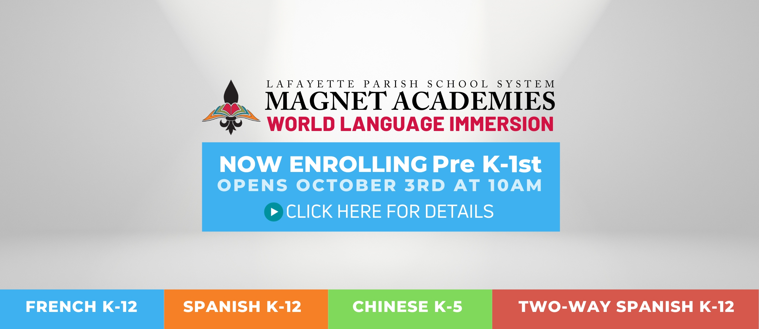 World Language Immersion Opens October 3rd 2023