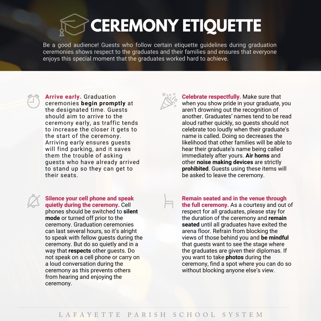 Ceremony Etiquette